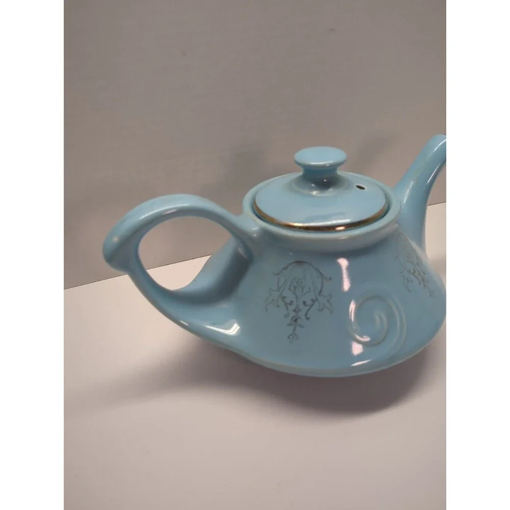 Vintage Pearl China Company Aladdin Lamp Tea Pot Robbins Egg Blue